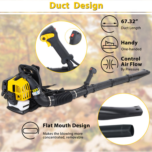 2 Stroke Commercial Backpack Leaf Blower Gas Powered Grass Lawn Blowing Machine Power Tools CJ USa USPS EHub Direct CJ https://www.cyberehub.com